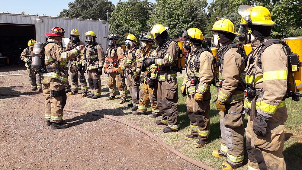 Fire instructing at Kilgore College