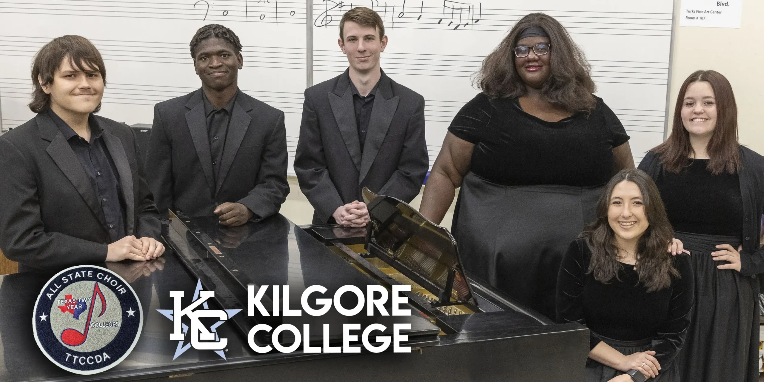 Six Kilgore College Choir members selected for TTCCDA AllState Choir