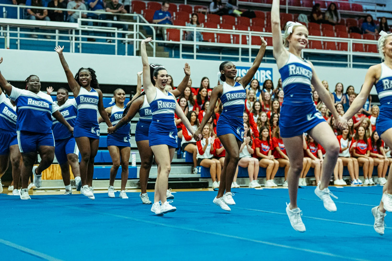 Kilgore College students participating in a campus event